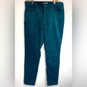 LOFT Emerald Corduroy Trousers Size 32/14